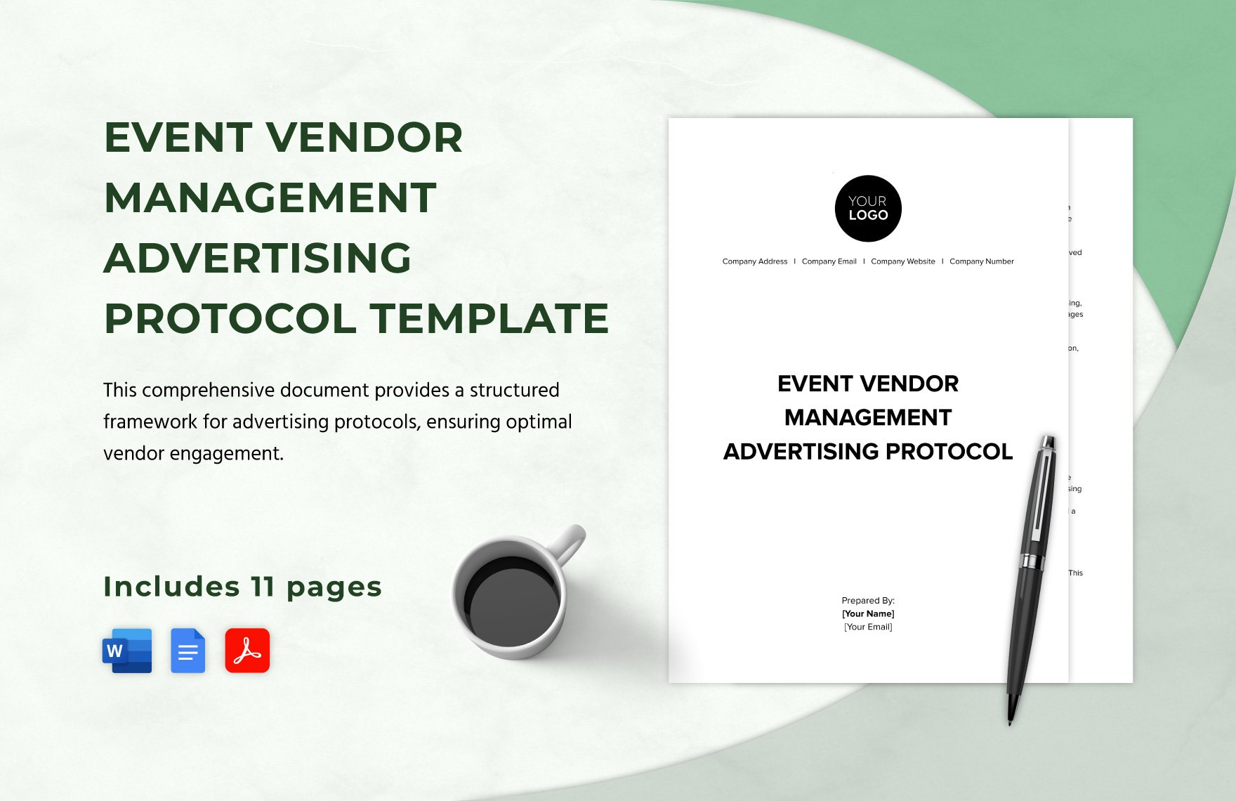 Event Vendor Management Advertising Protocol Template in Word, Google Docs, PDF