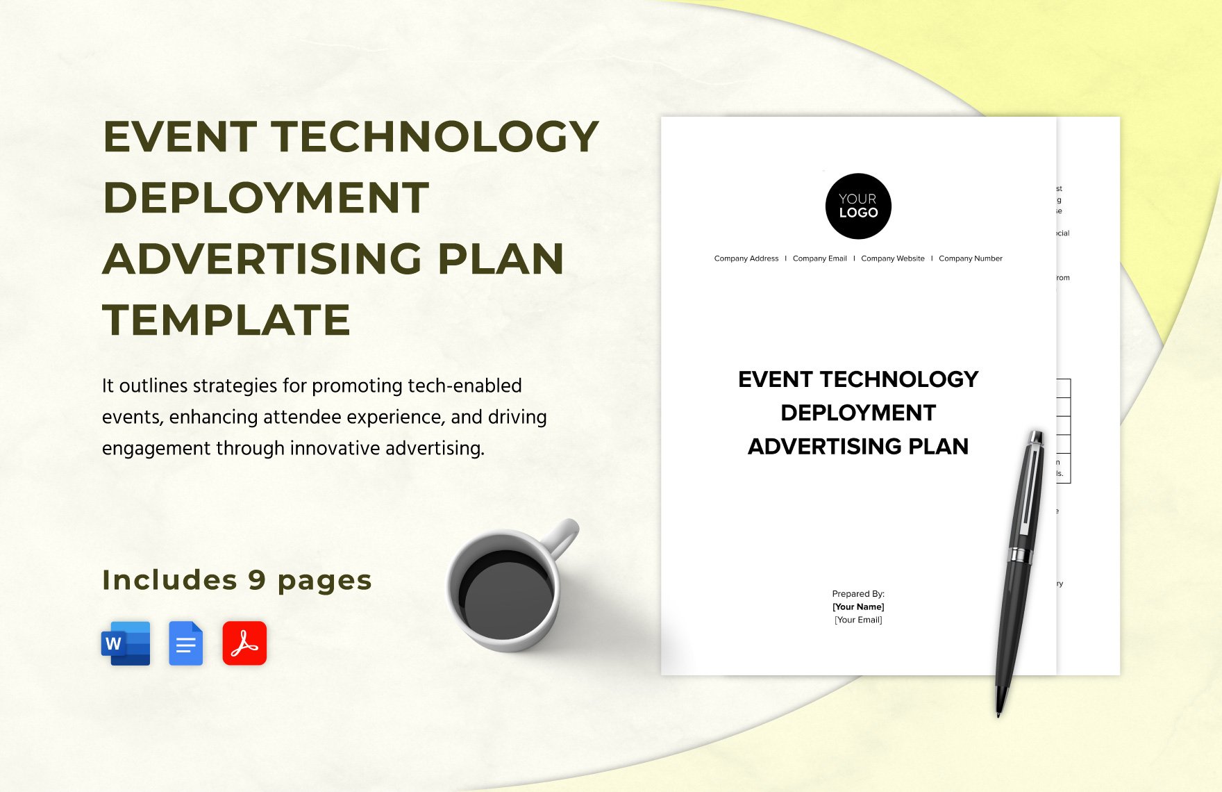 Event Technology Deployment Advertising Plan Template