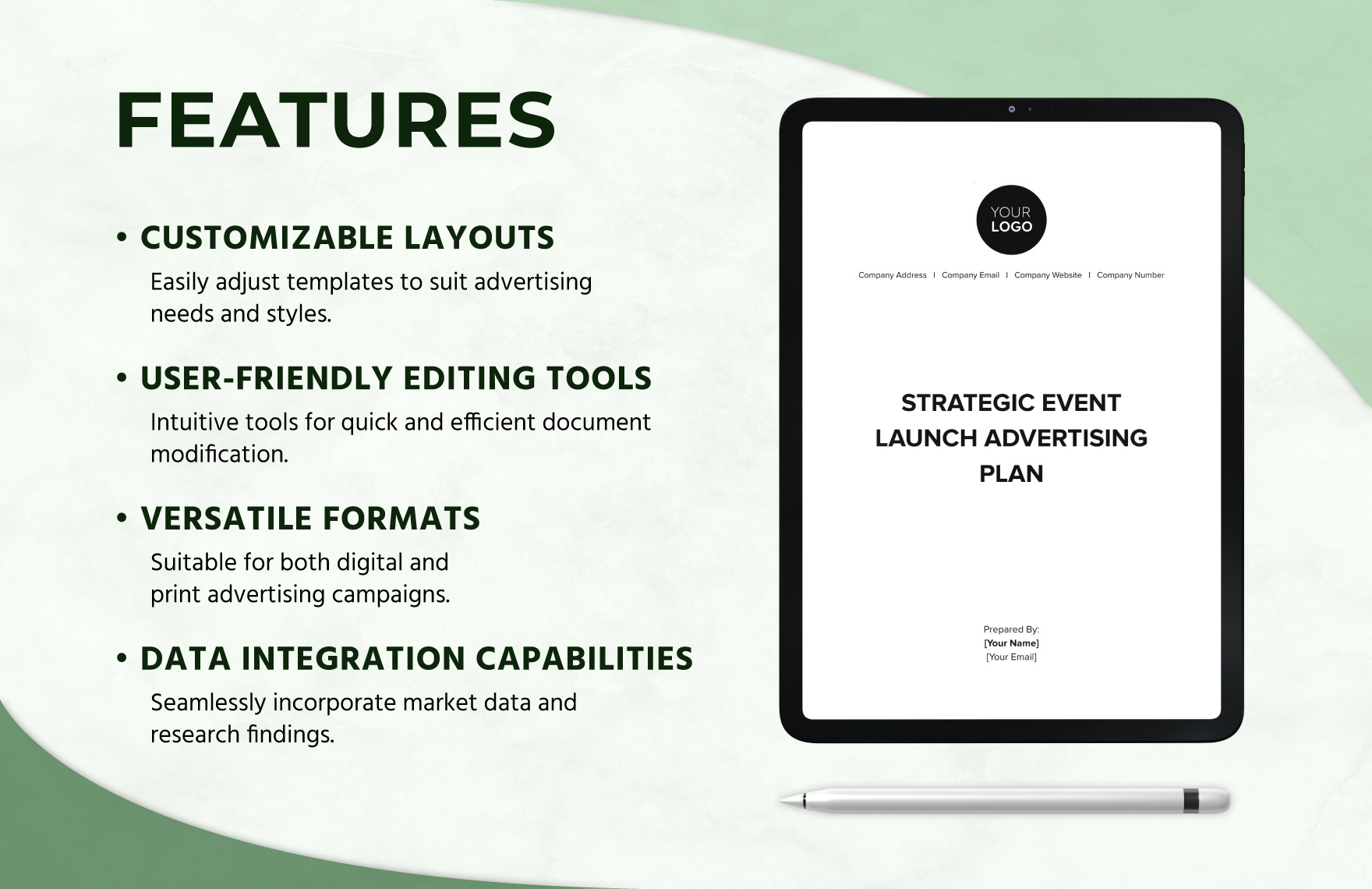 Strategic Event Launch Advertising Plan Template
