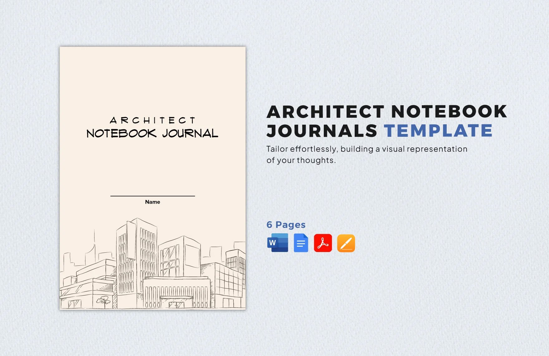 Architect Notebook Journals Template