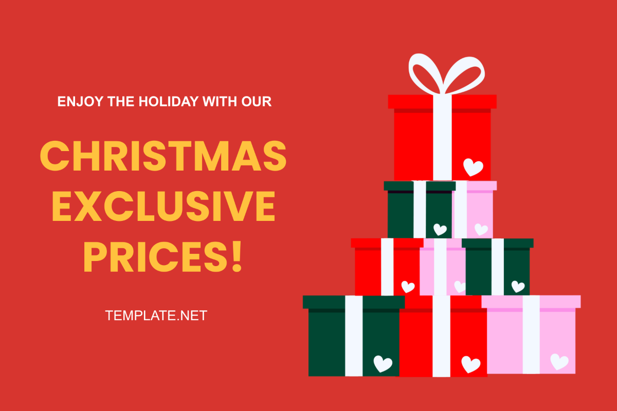 Christmas Price Label Template