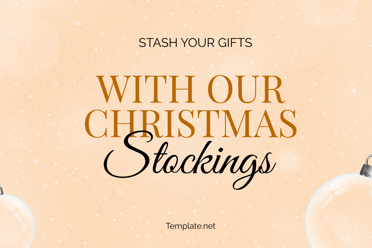 Christmas Stocking Label Template