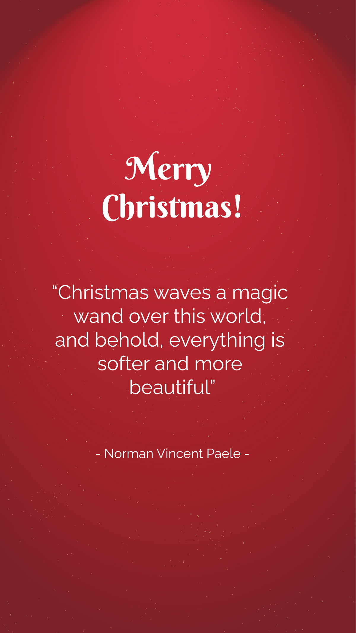 Christmas Eve Celebration Quote Template