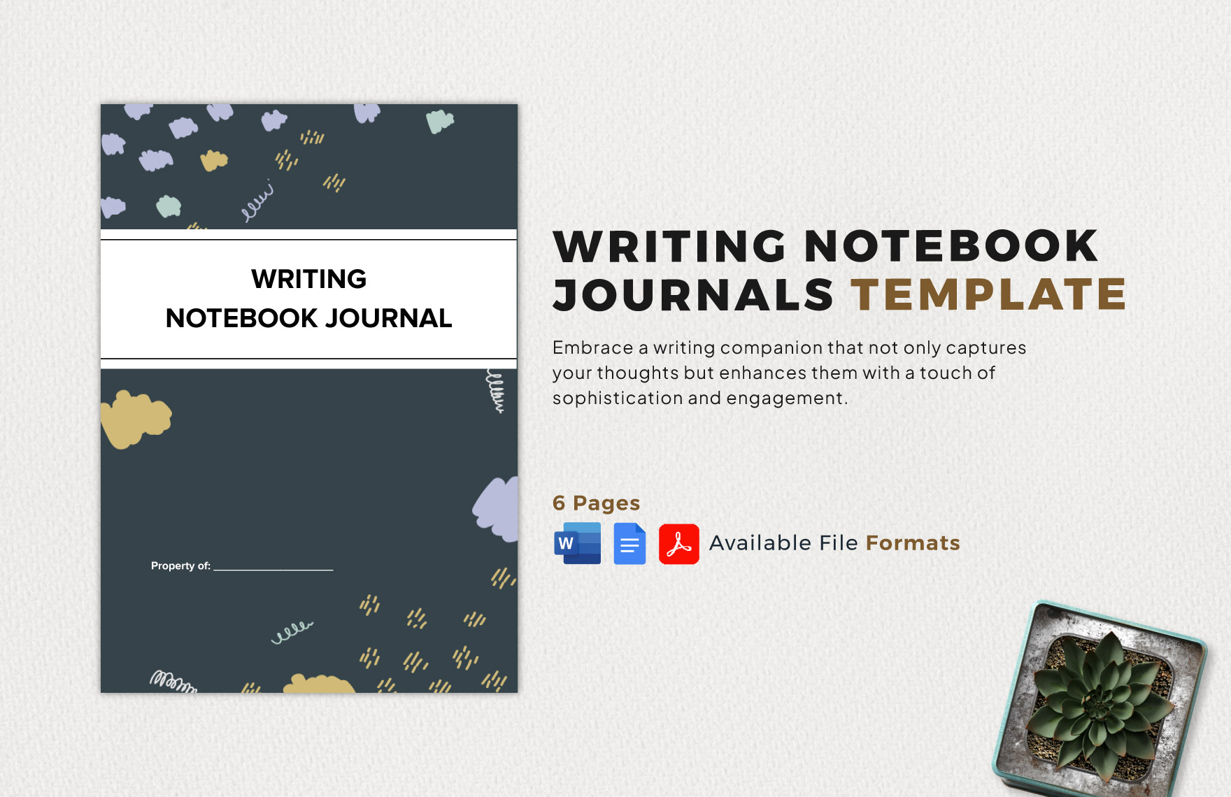 Notebook & Journal in PDF FREE Template Download