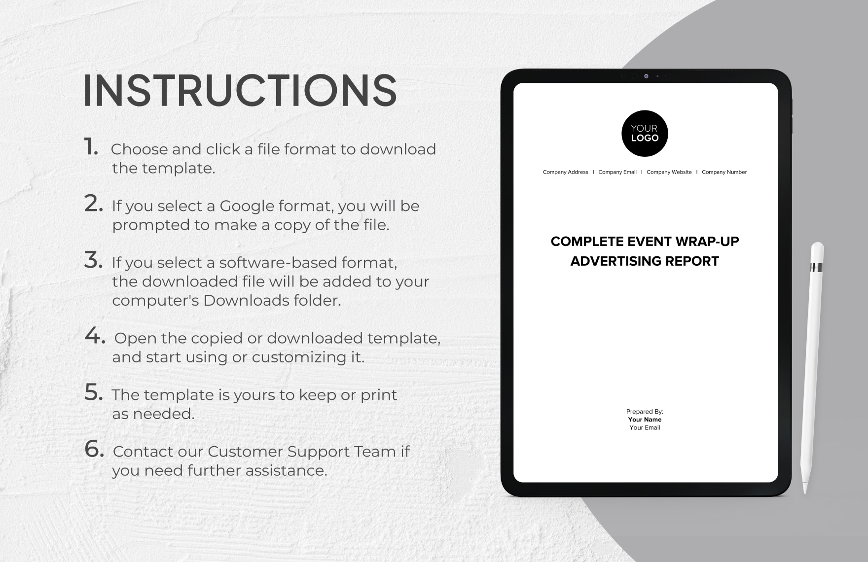 Complete Event Wrap-Up Advertising Report Template