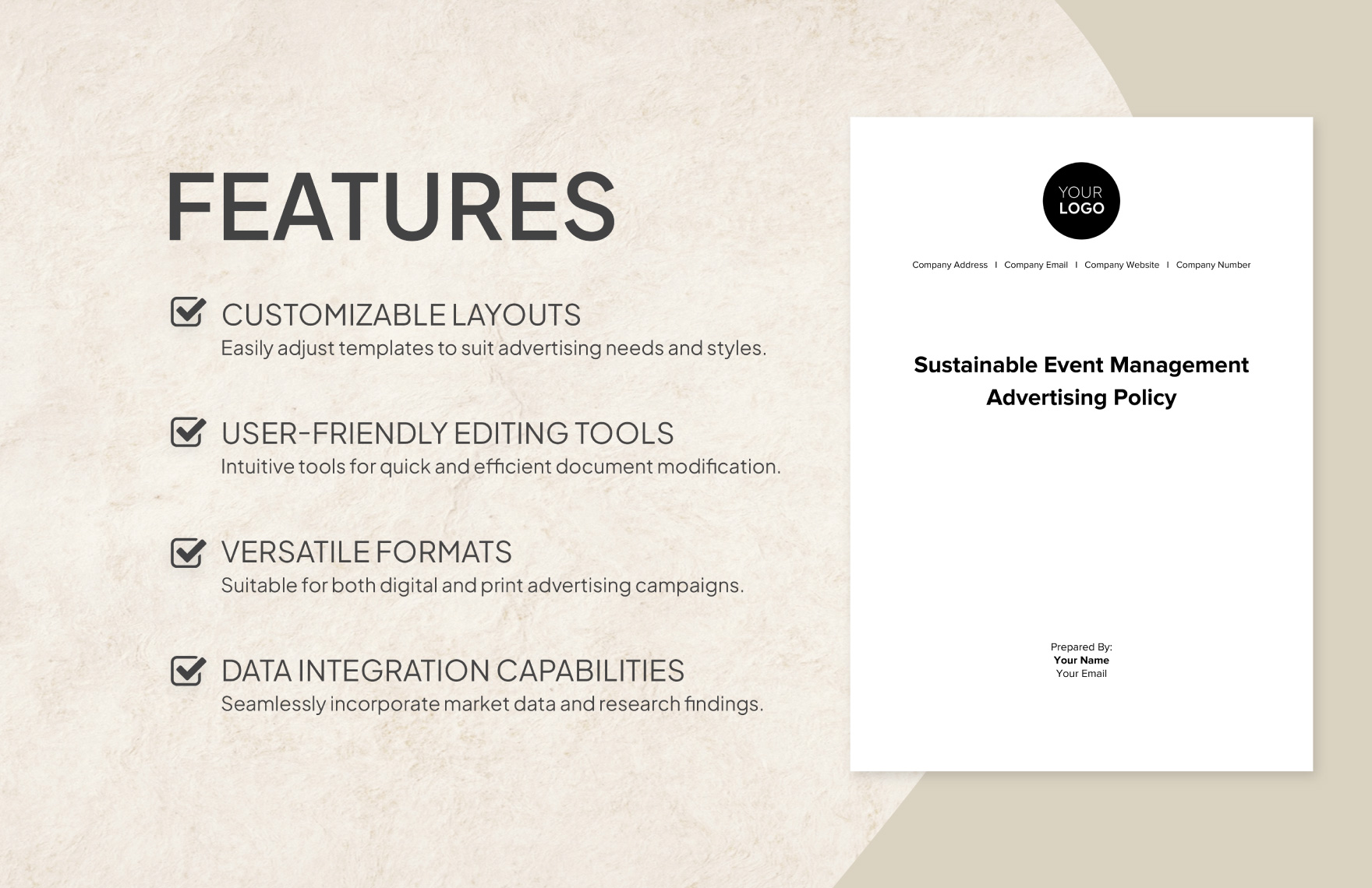 Sustainable Event Management Advertising Policy Template