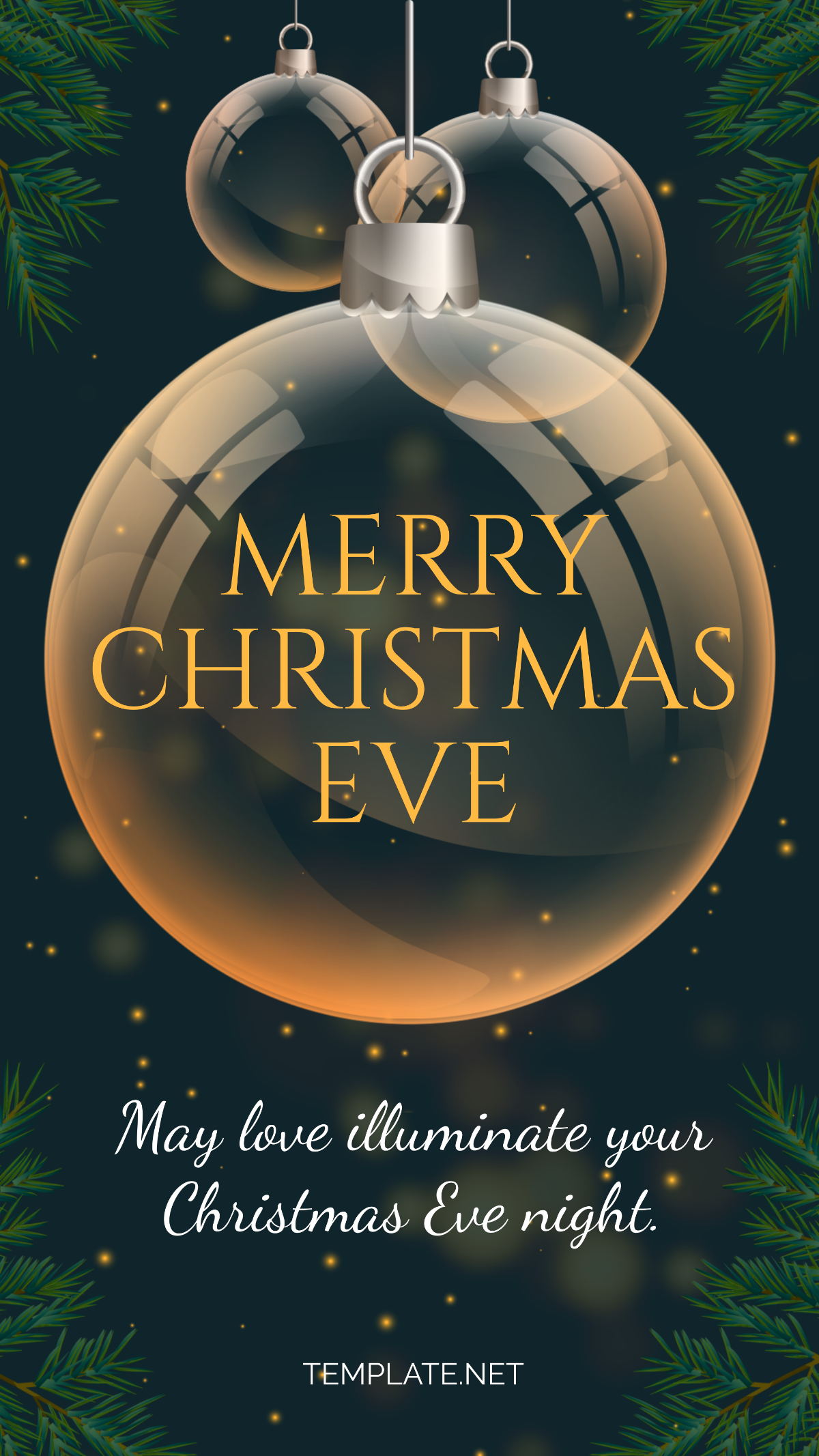Free Christmas Eve Message to Friends Template