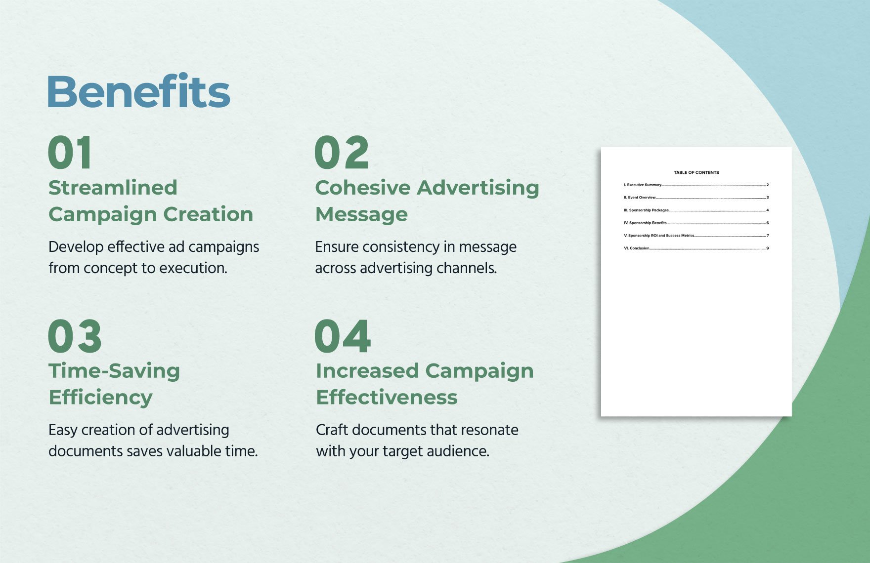 Event Sponsorship Strategy Advertising Report Template