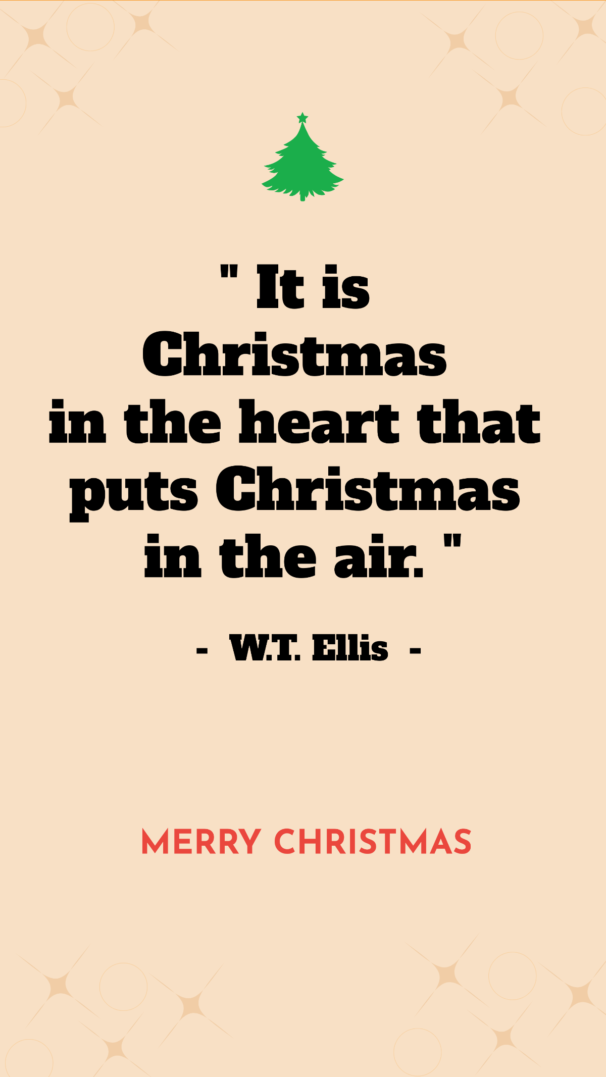 Printable Christmas Quote Template