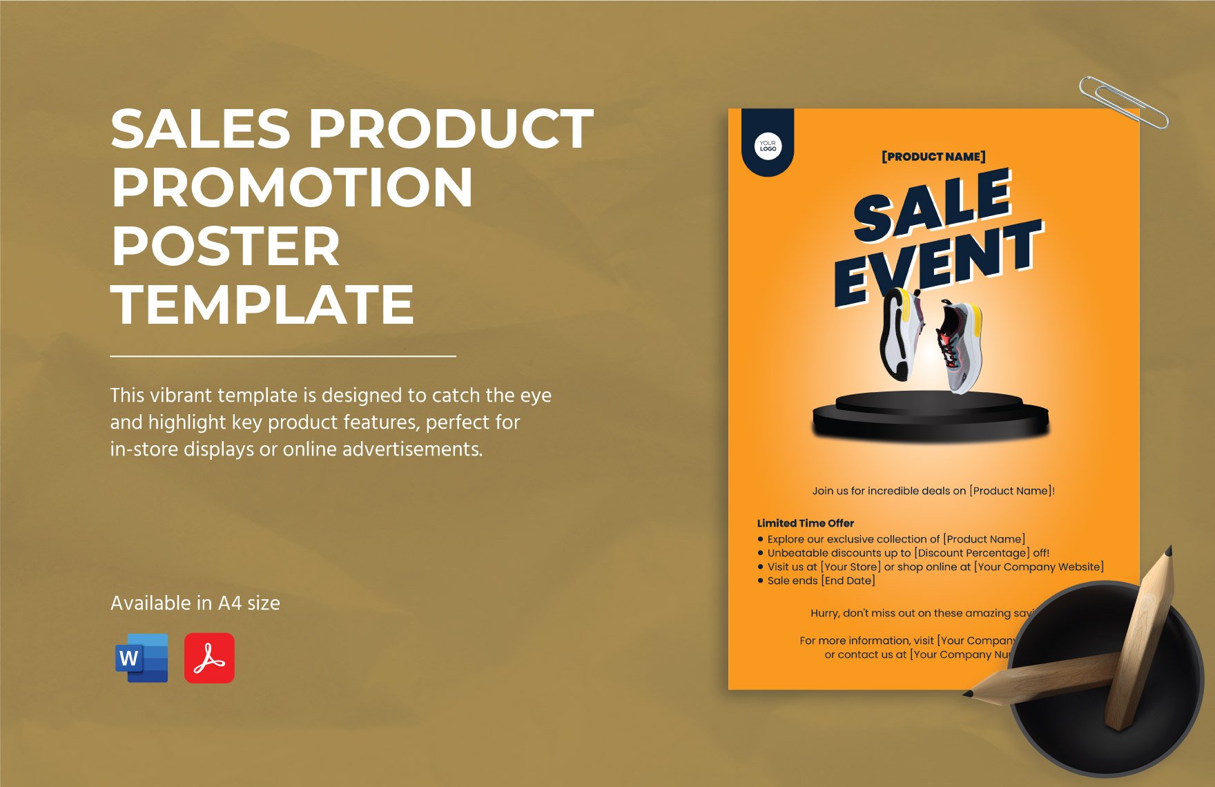 Sales Product Promotion Poster Template