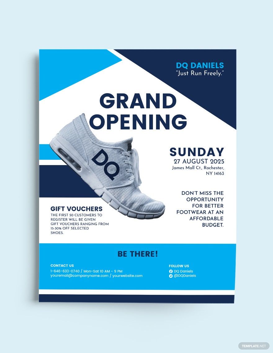 Opening Shop Flyer Template