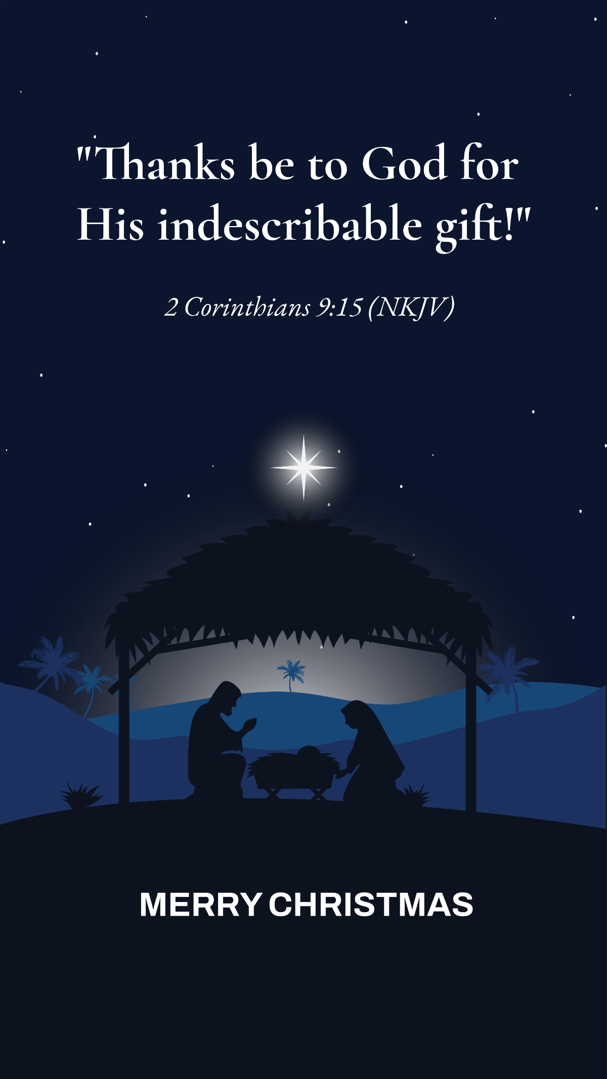 Religious Christmas Quote Template