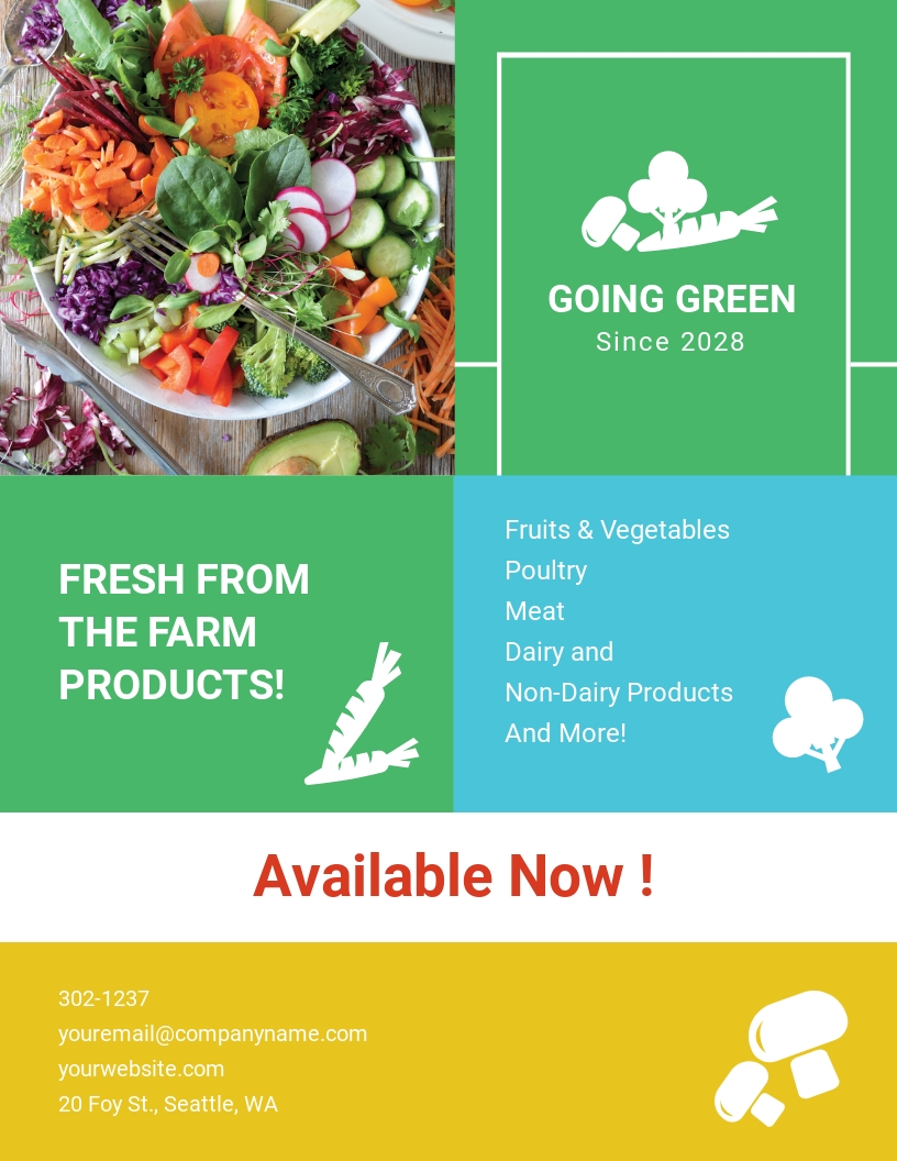 FREE Food Flyer Templates In Microsoft Word DOC Template