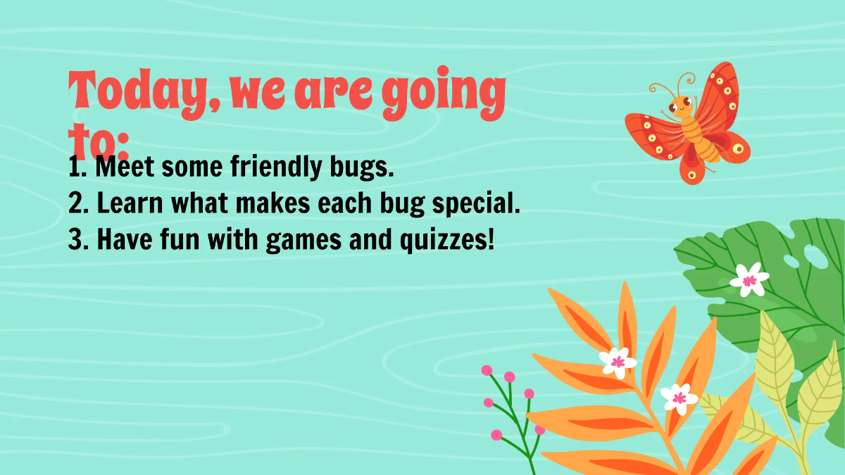 Free Common Insects and Their Characteristics Template to Edit Online