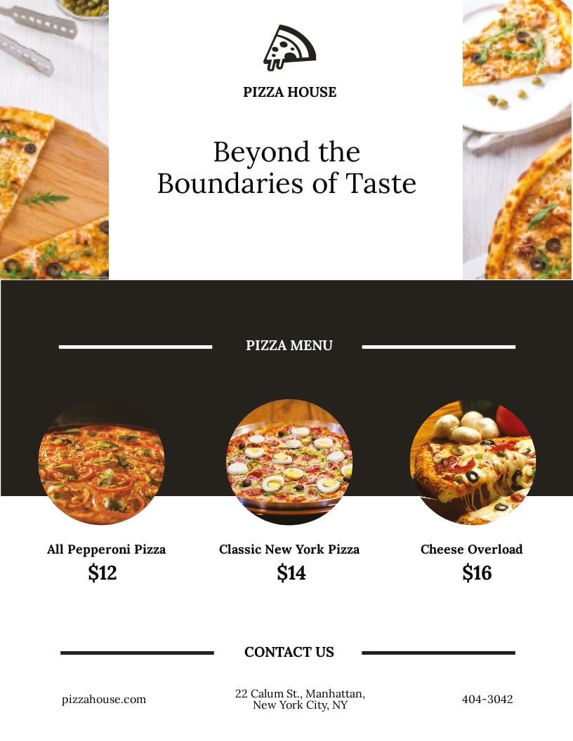 FREE Pizza Flyer Template Download in Word Google Docs PDF