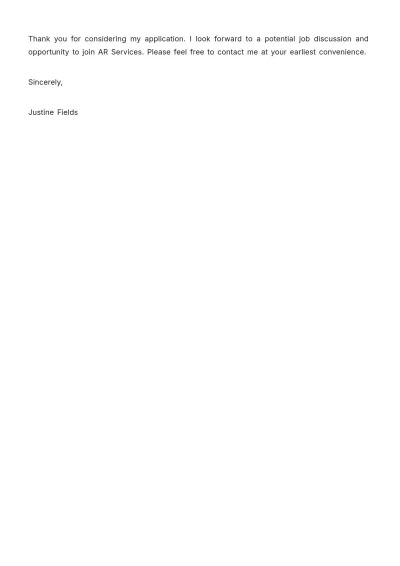 Free Janitorial Cleaner Cover Letter Template to Edit Online