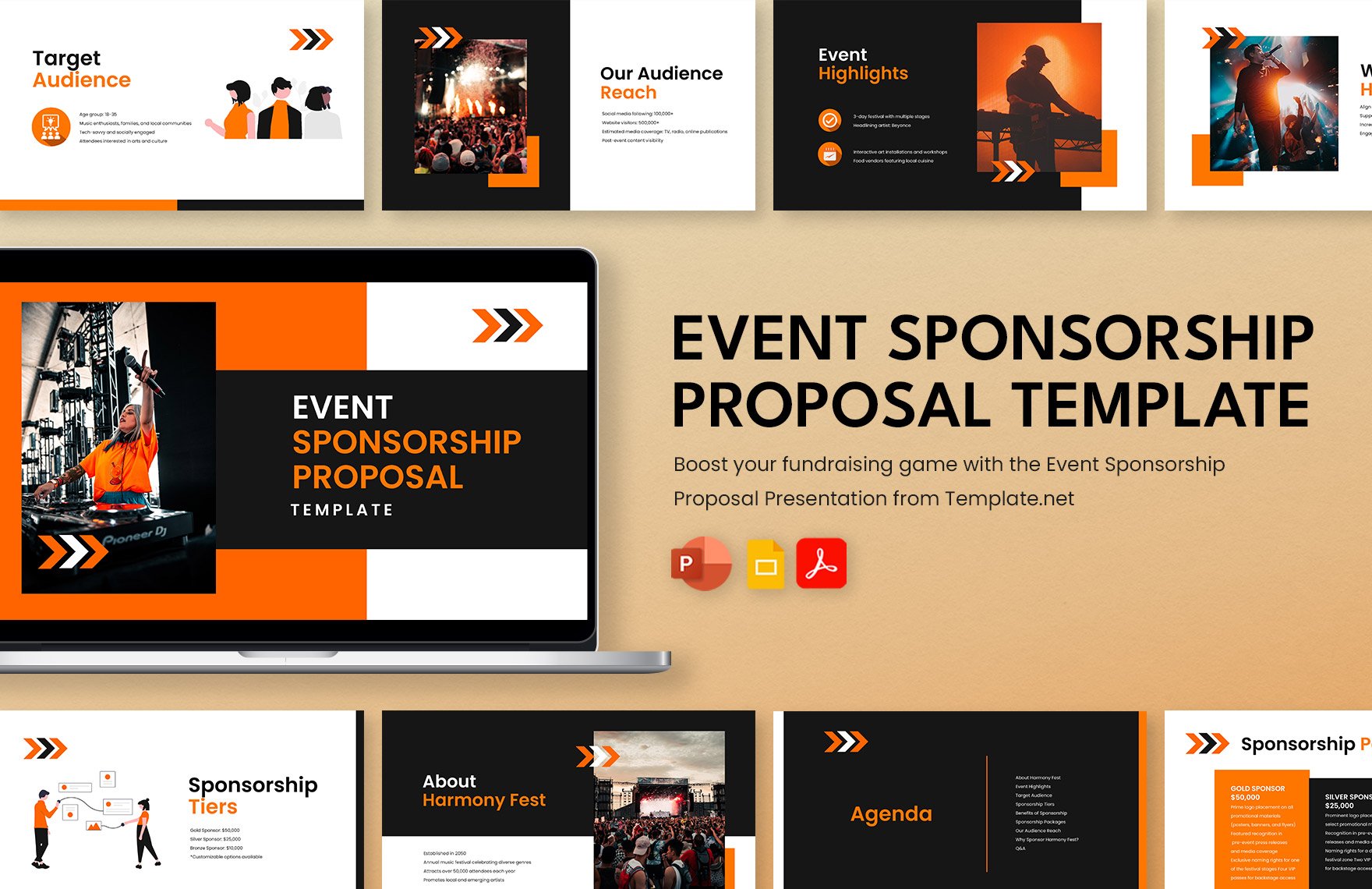 Event Sponsorship Proposal Template in PDF, PowerPoint, Google Slides