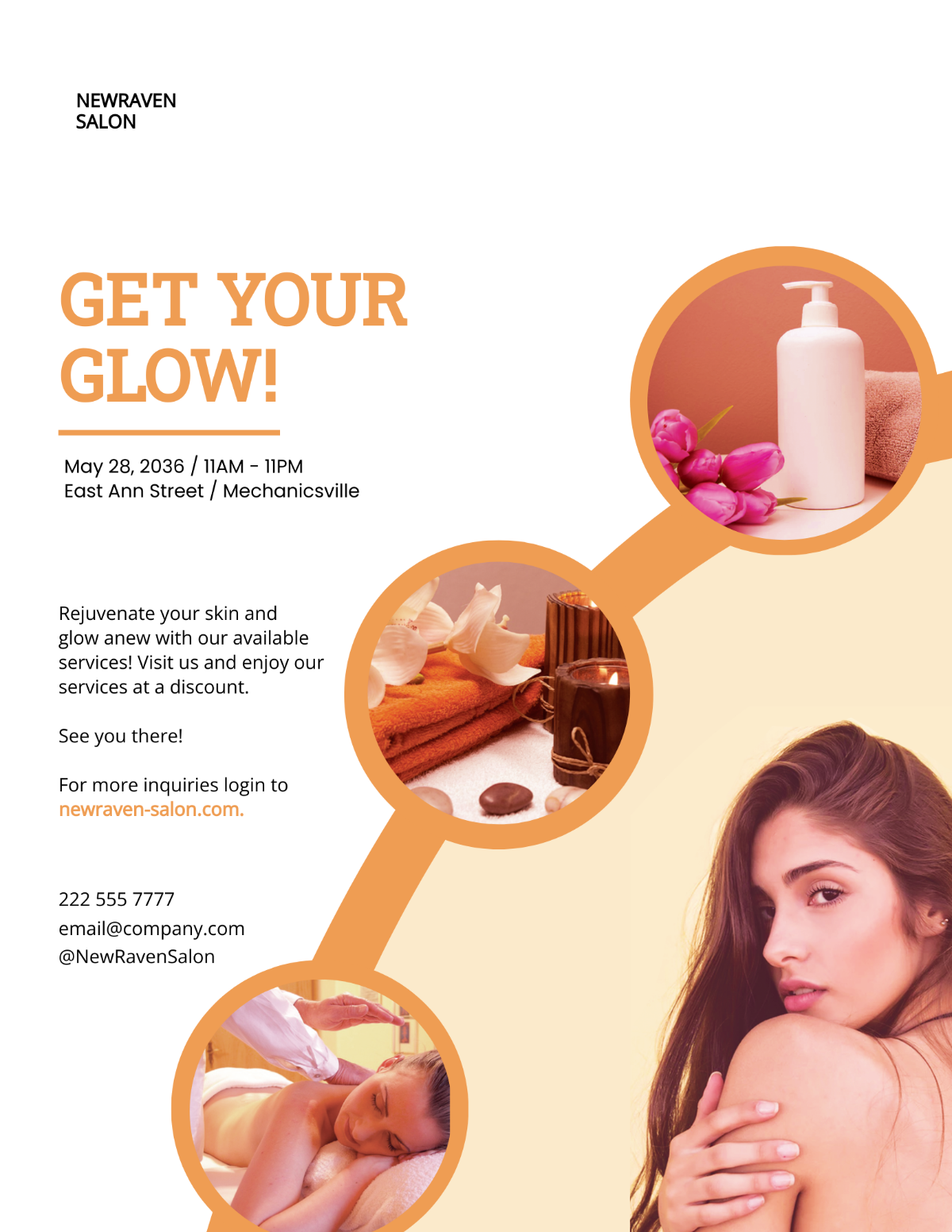 Spa Skin Rejuvenation Flyer