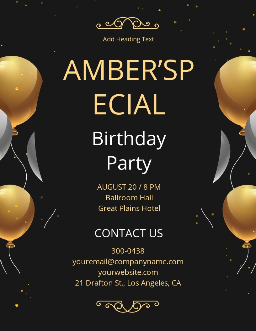 13 FREE Birthday Flyer Templates Customize Download Template