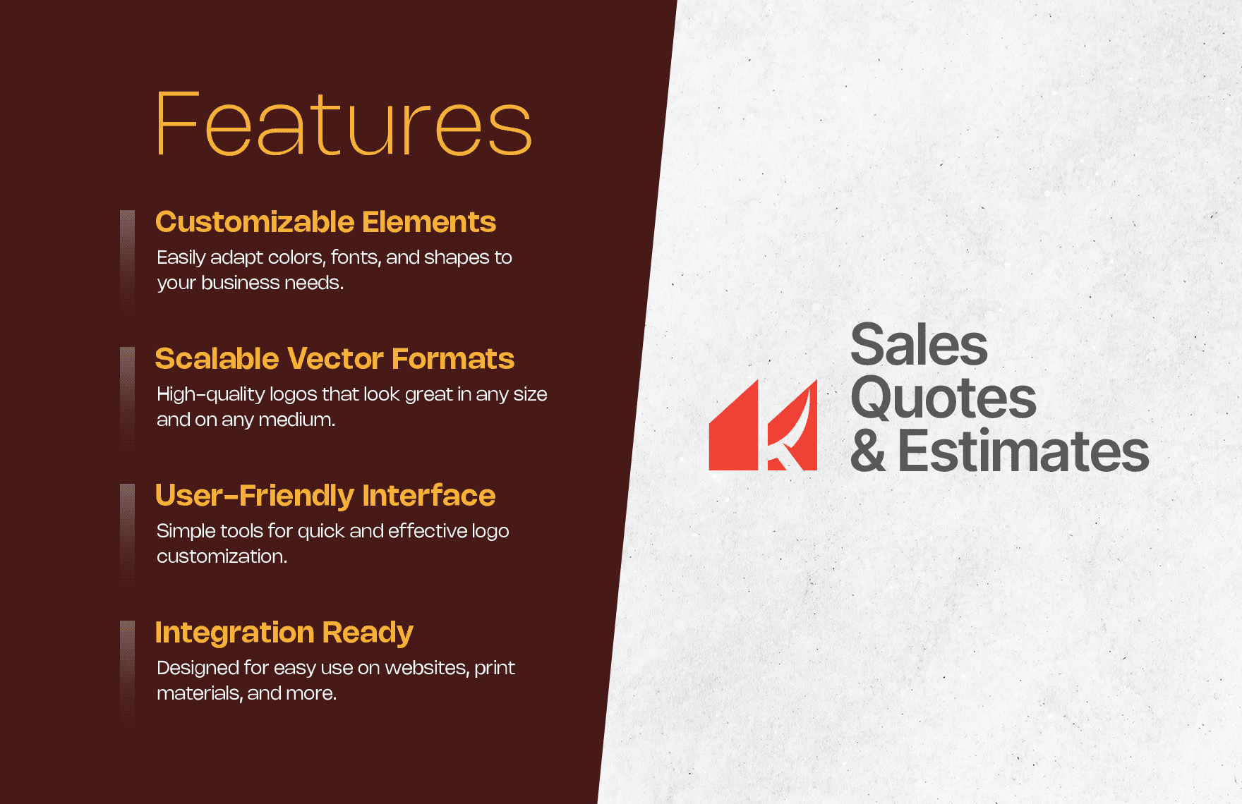Sales Quotes and Estimates Logo Template