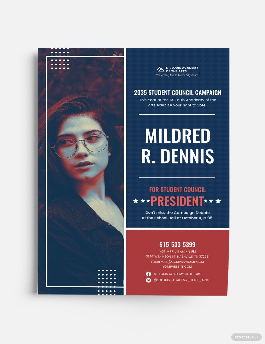 Student Campaign Flyer Template