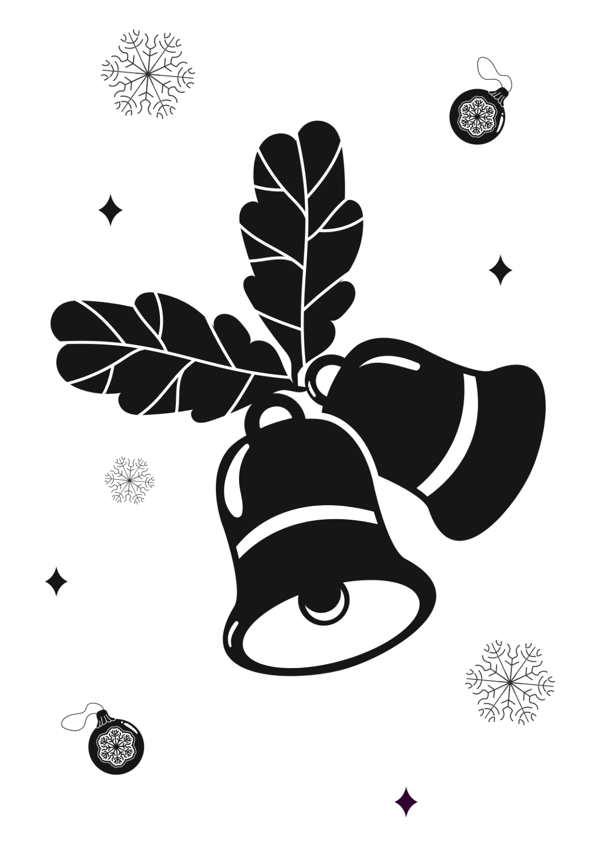 Free Stencil Christmas Drawing Template