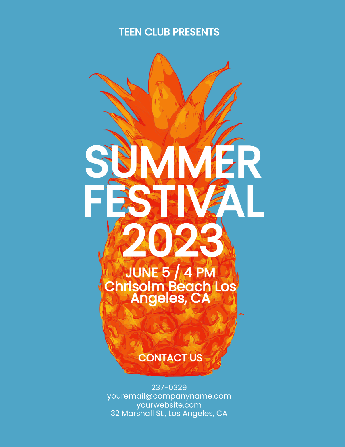 Summer Fest Flyer Template