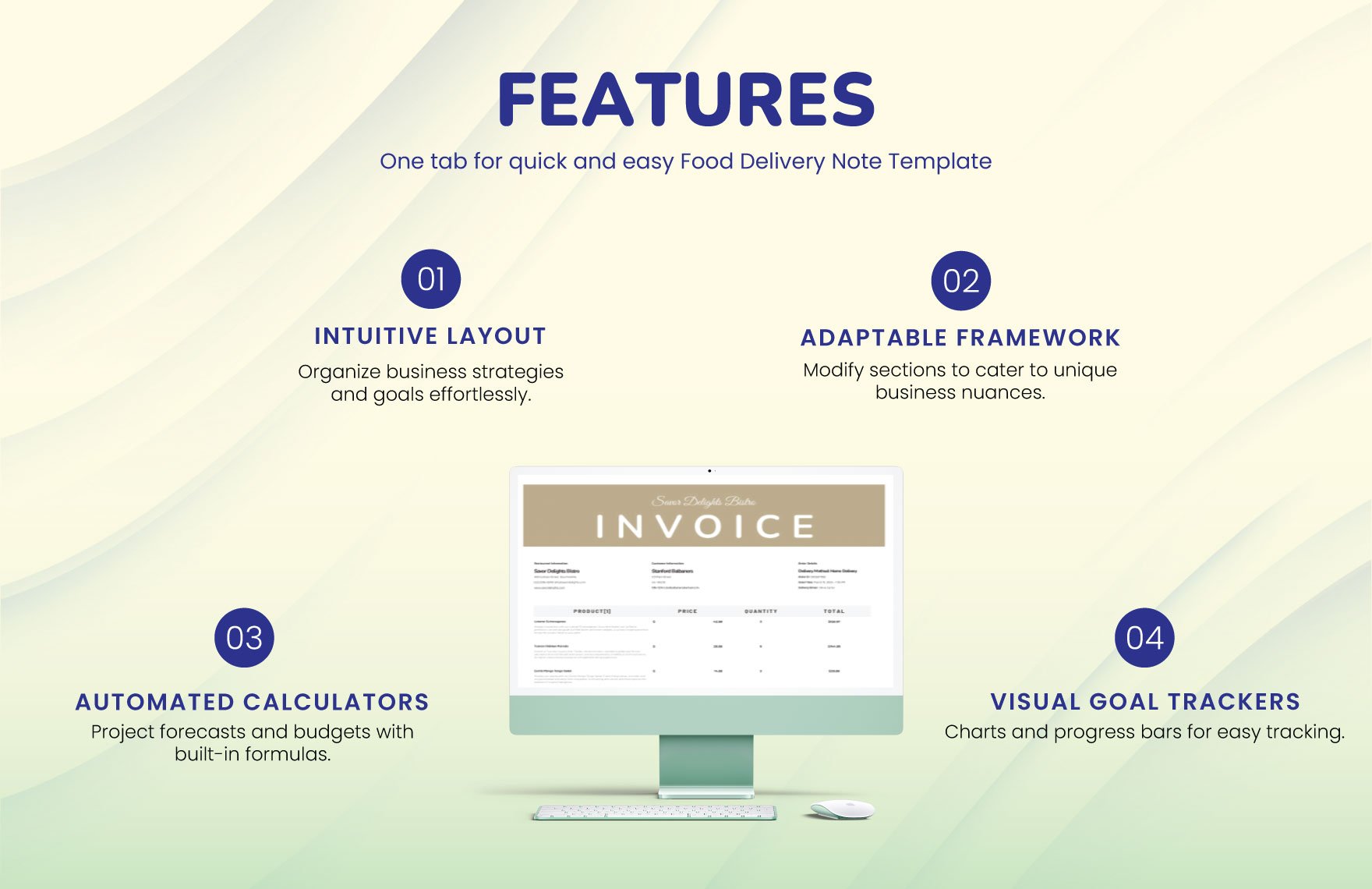 Food Delivery Note Template