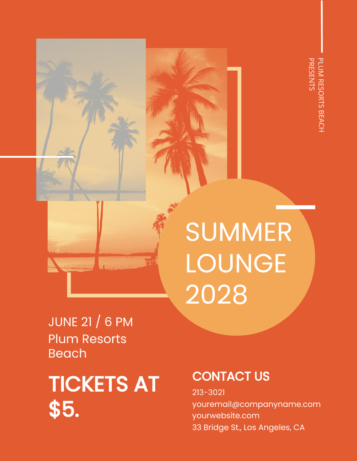 Summer Lounge Flyer Template