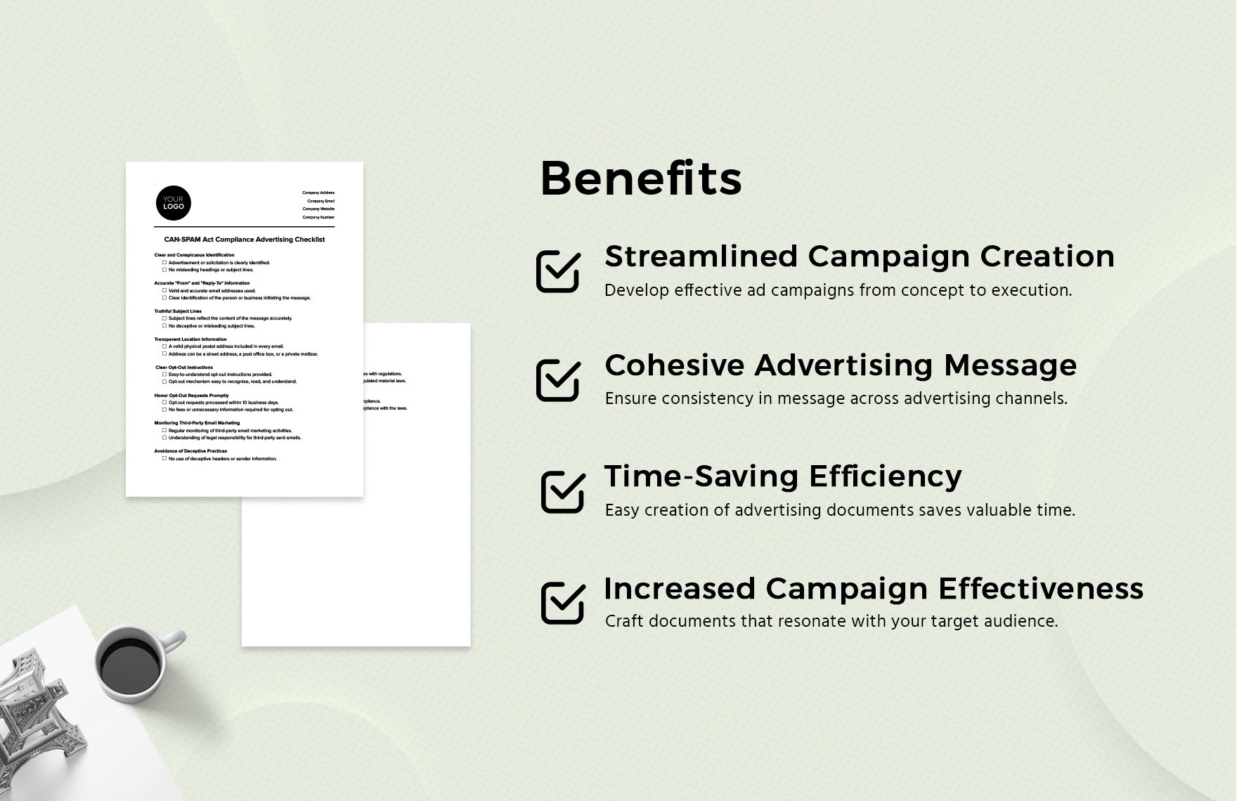 CAN-SPAM Act Compliance Advertising Checklist Template