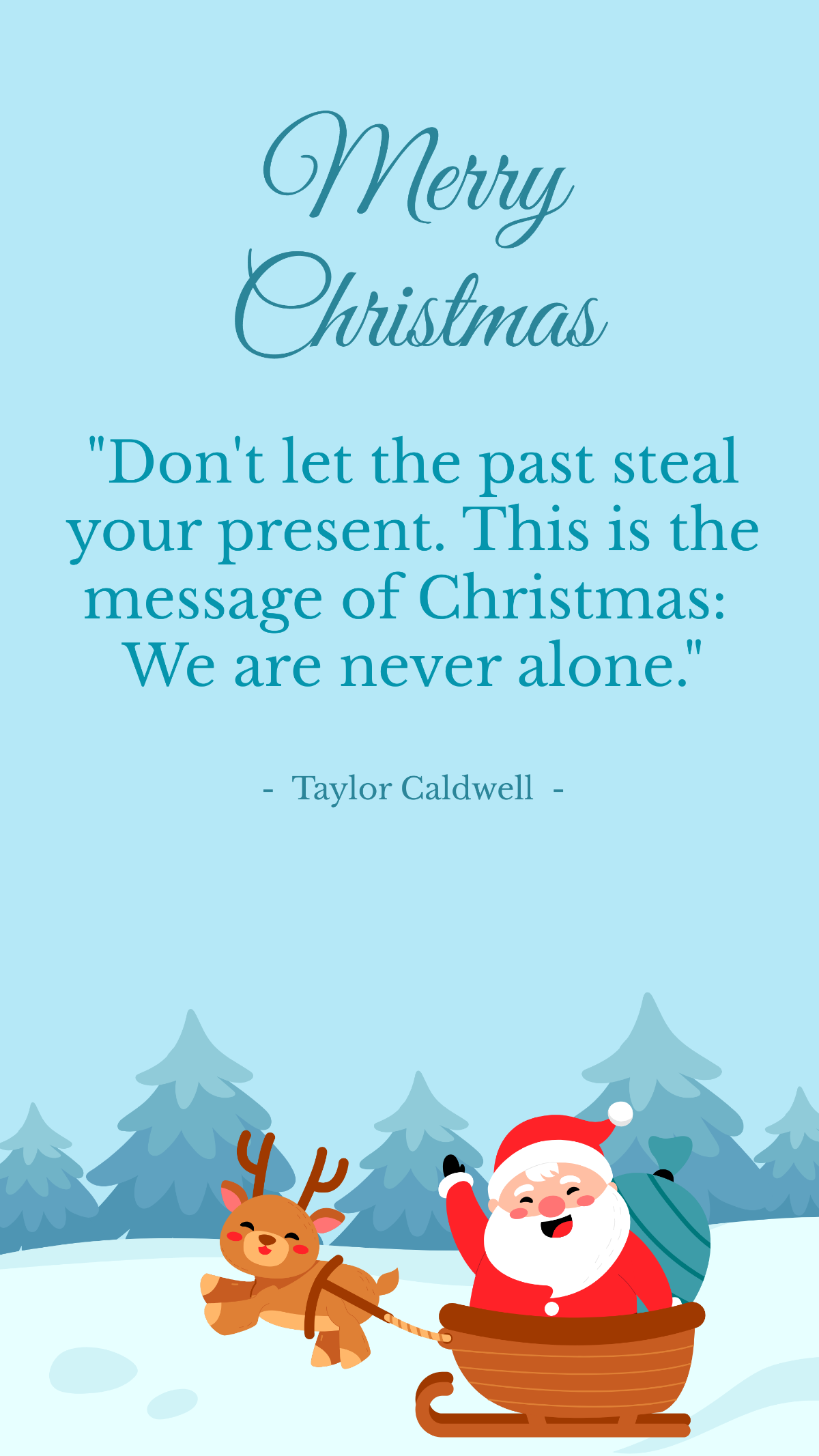 Christmas Inspirational Quotes Template