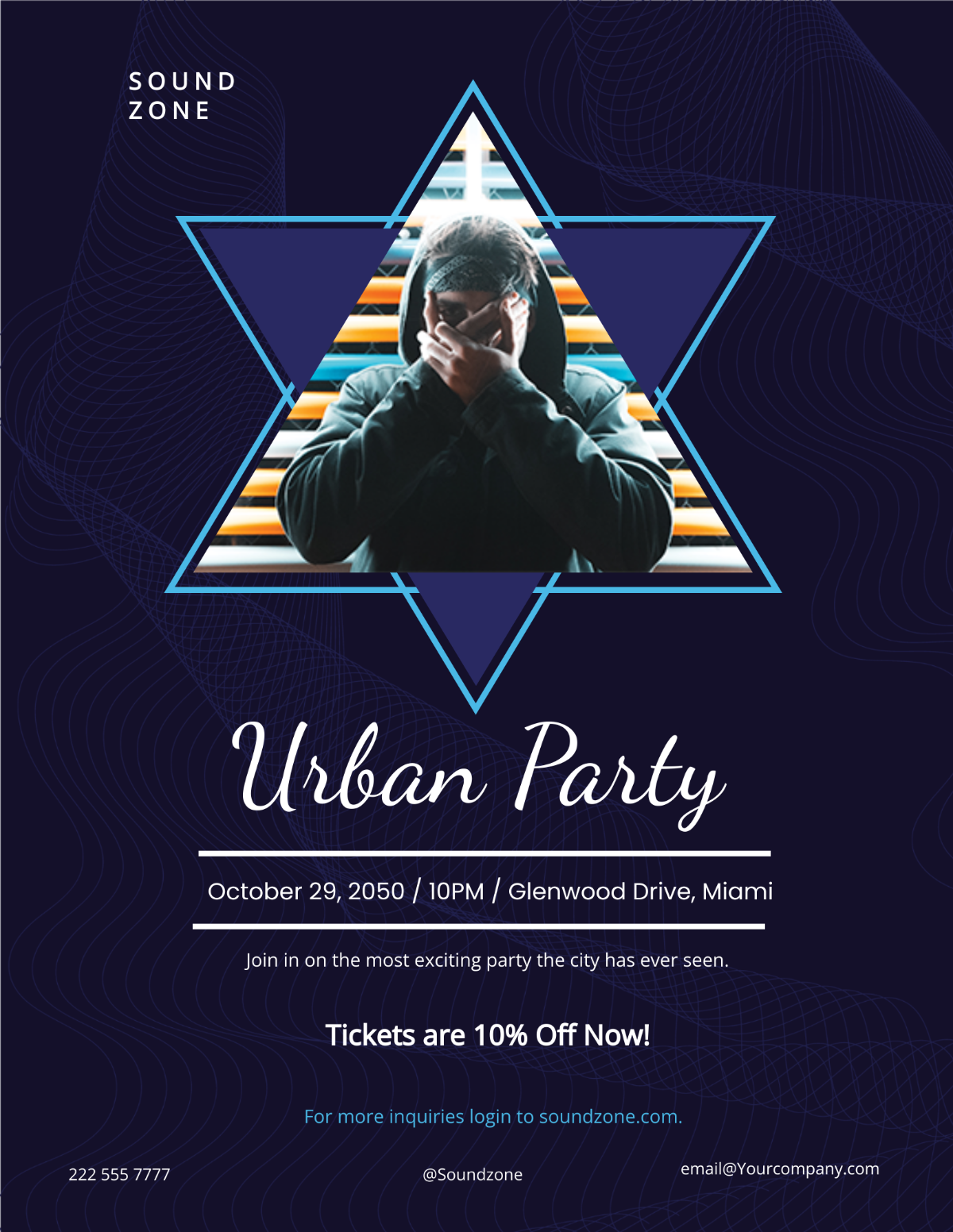 Free Urban Party Flyer Template