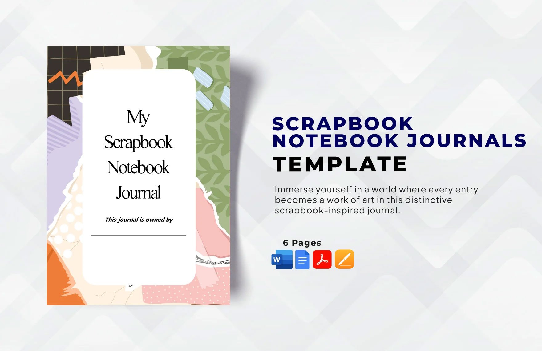 Scrapbook Notebook Journals Template
