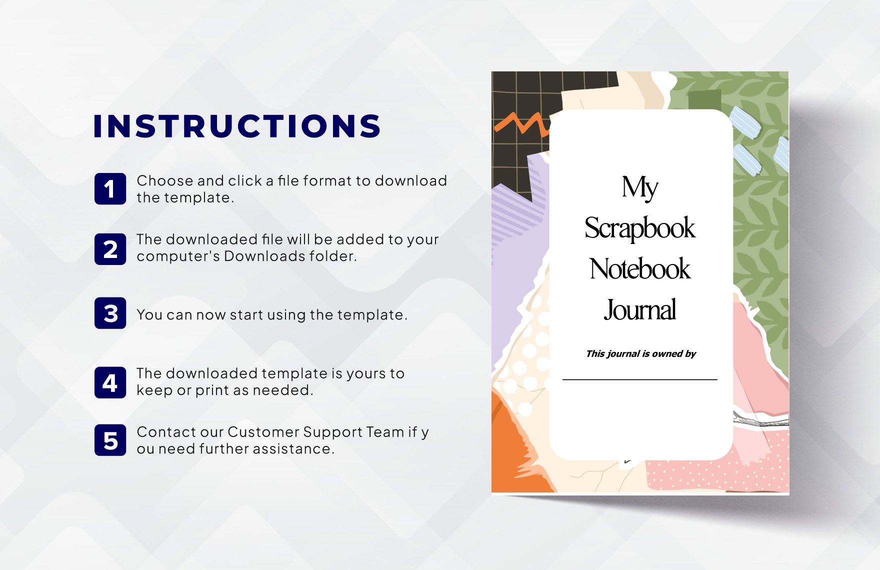 Scrapbook Notebook Journals Template