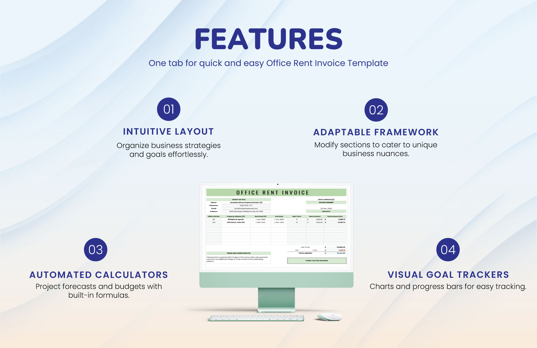Office Rent Invoice Template