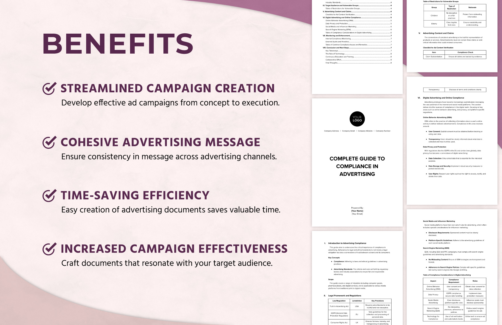 Complete Guide to Compliance in Advertising Template