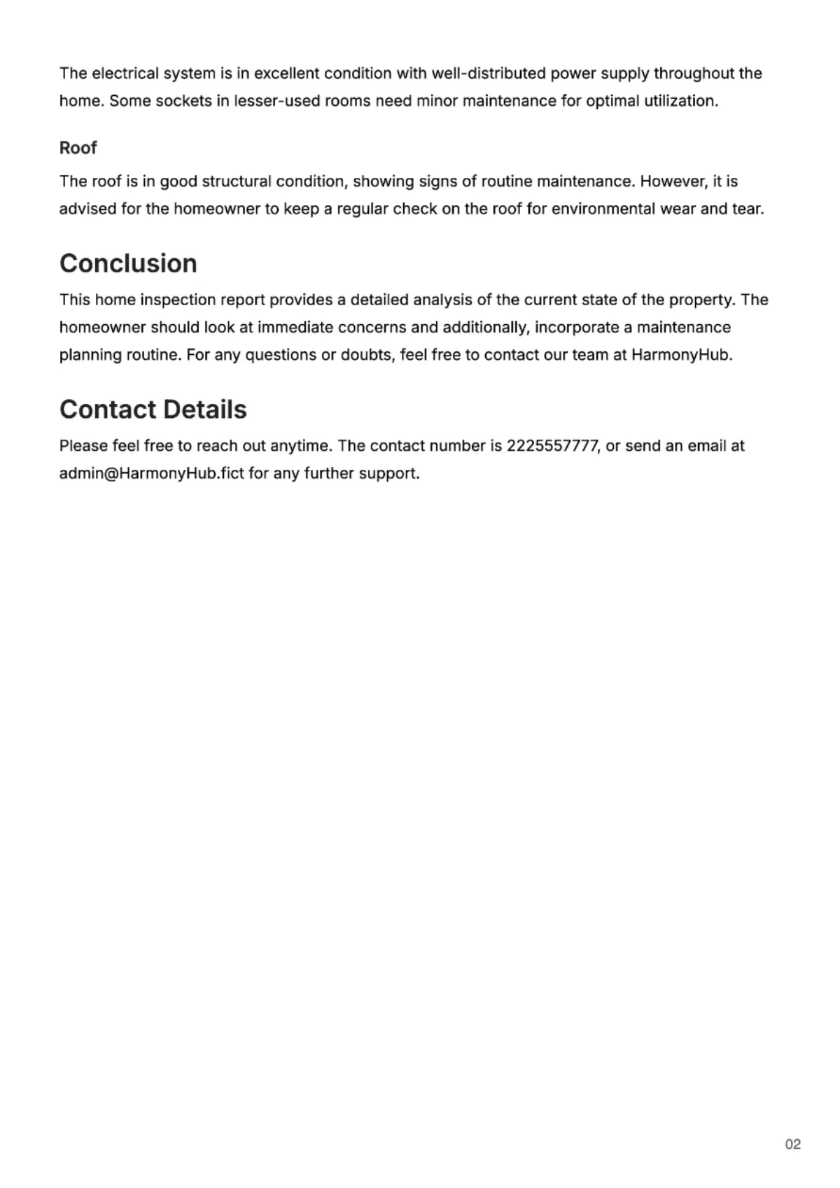 Free Basic Home Inspection Report Template to Edit Online