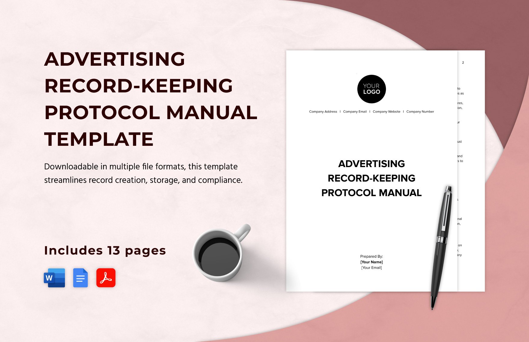 Advertising Record-Keeping Protocol Manual Template in Word, Google Docs, PDF