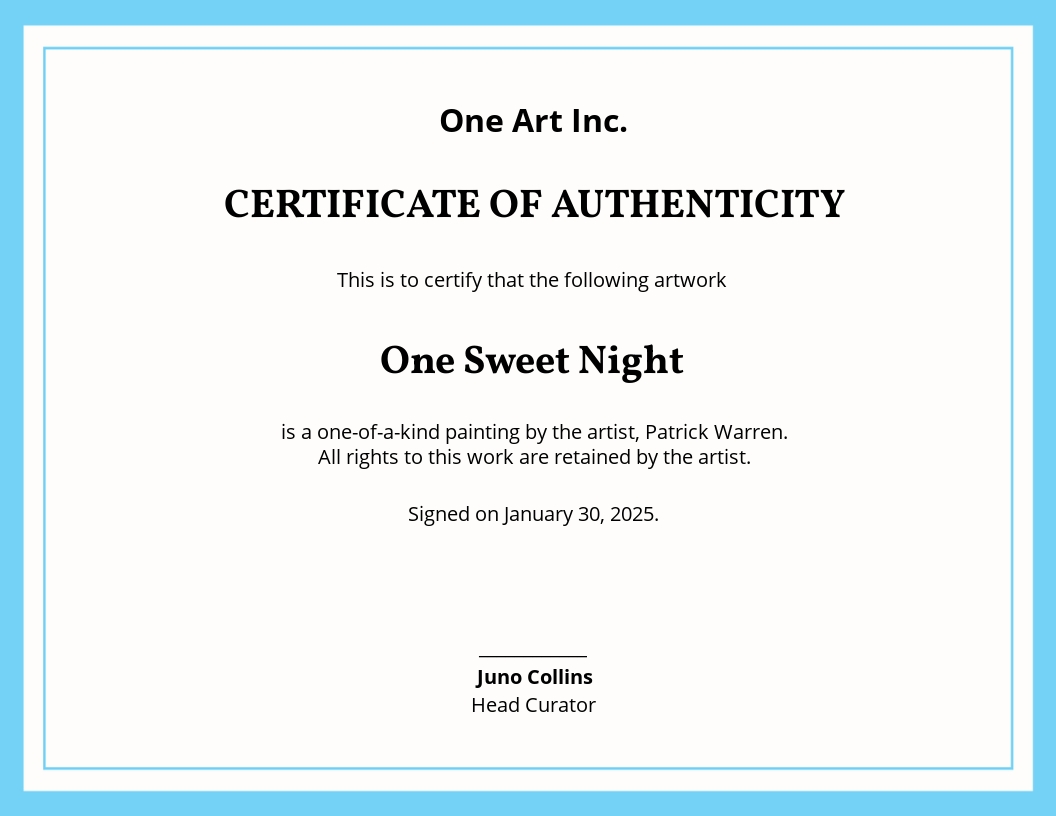 16+ FREE Authenticity Certificate Templates [Customize & Download ...