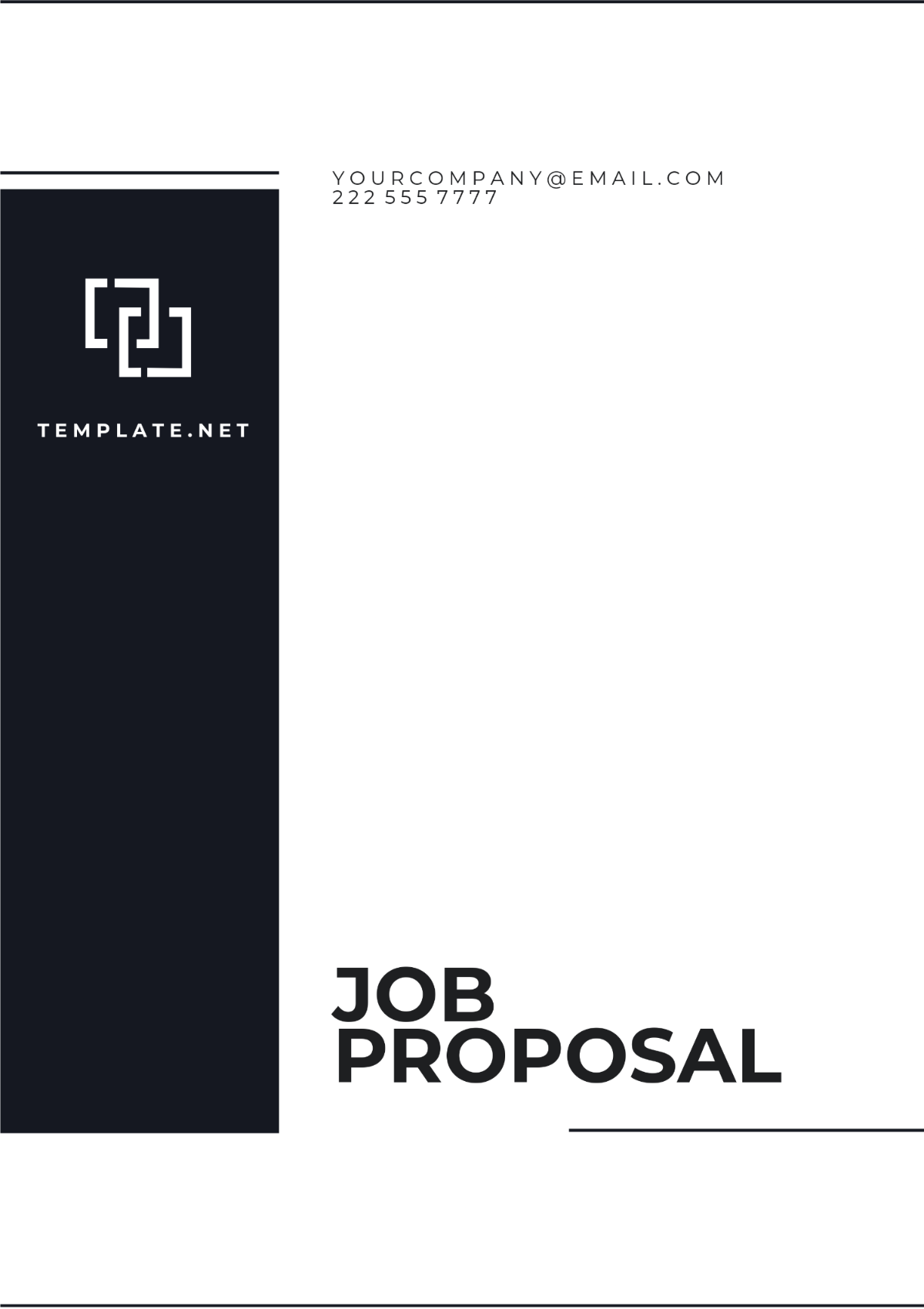 Job Proposal Format Template - Edit Online & Download