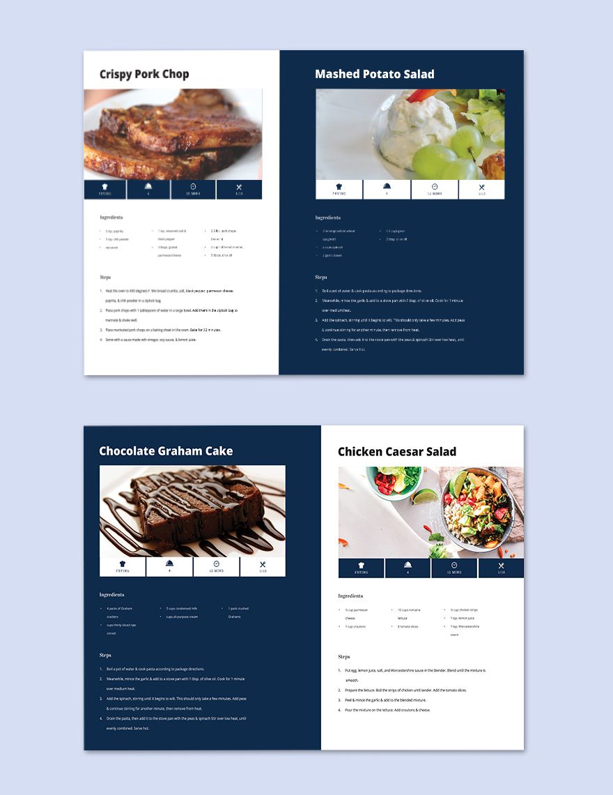 Charity Cookbook Template