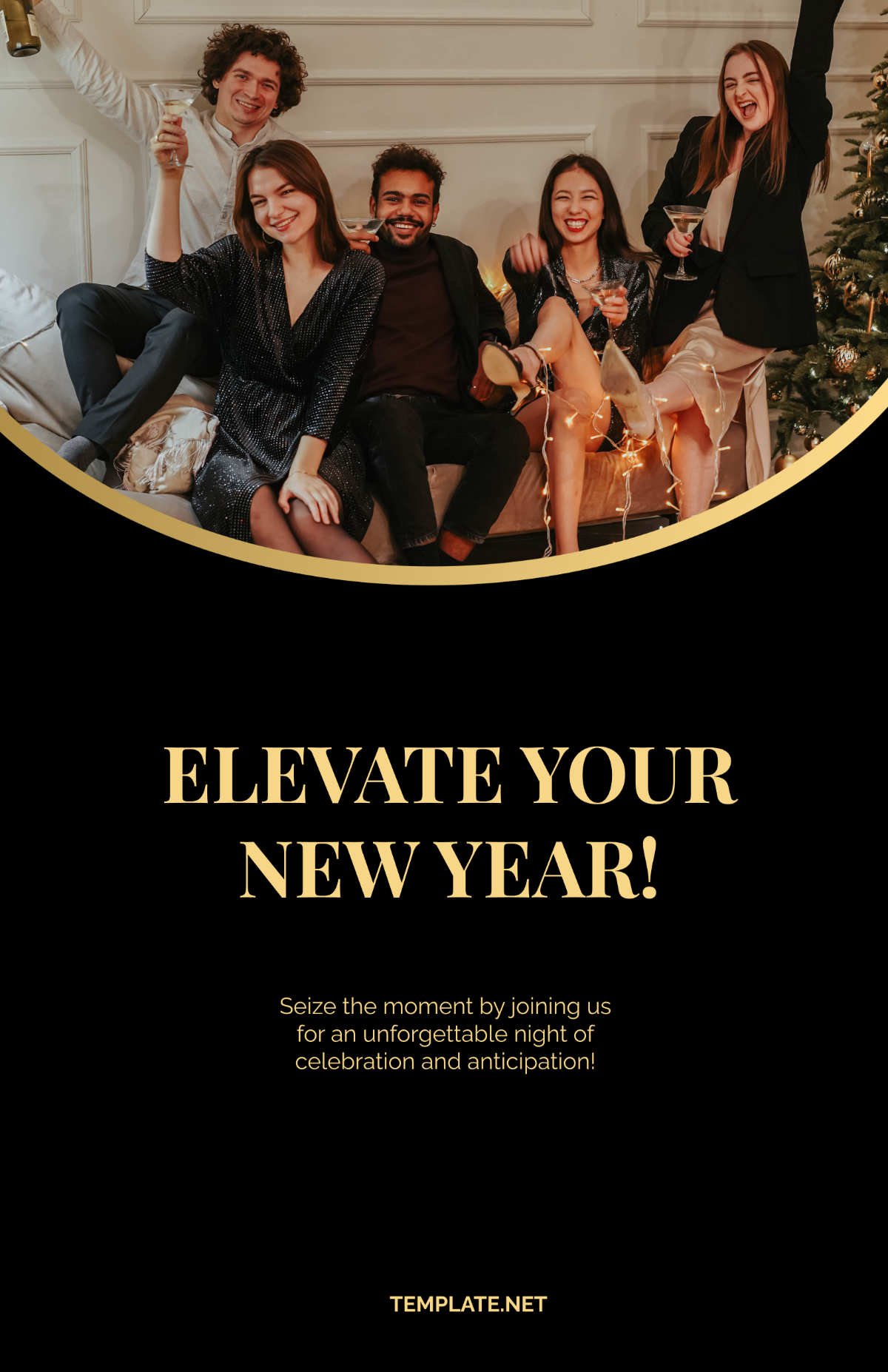 New Year Event Poster Template