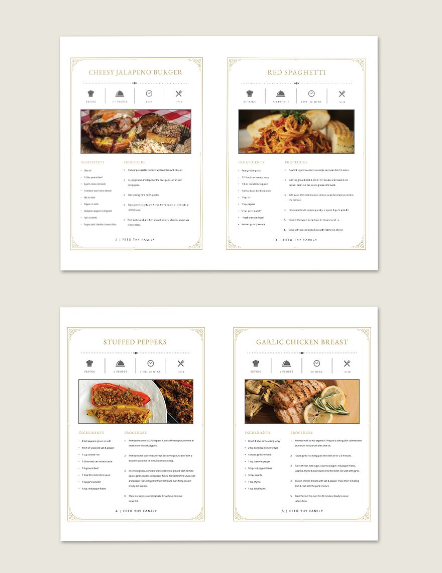 Family Heirloom Cookbook Template Download in Word, PSD, Apple Pages