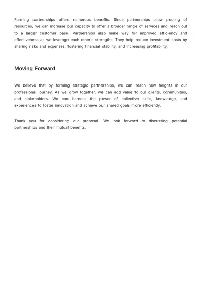 Free Partnership Concept Note Template to Edit Online