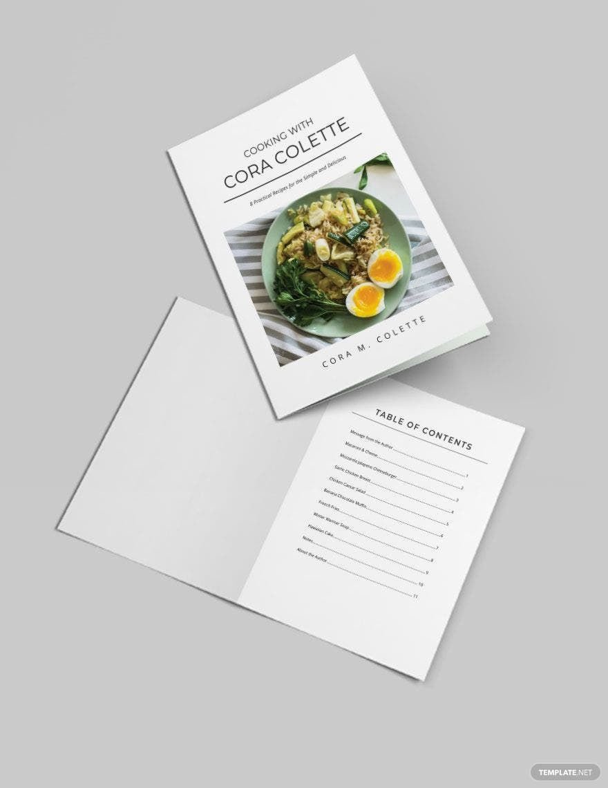 Self Publish Cookbook Template