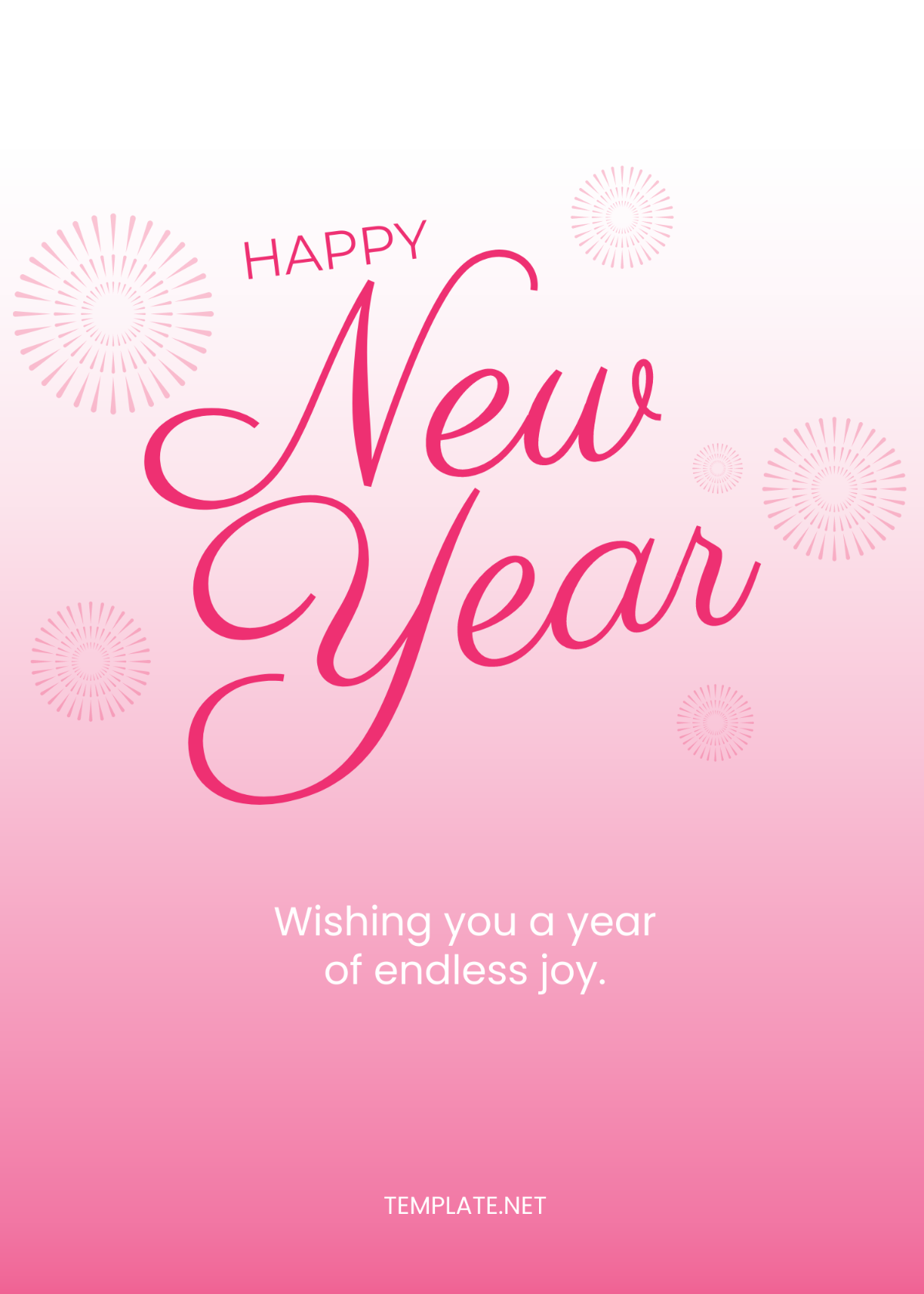 Beautiful New Year Wishes Template