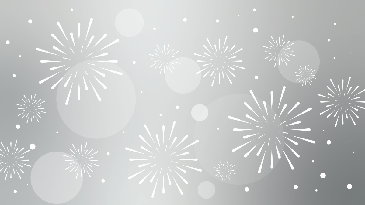 Free Silver New Year Background Template