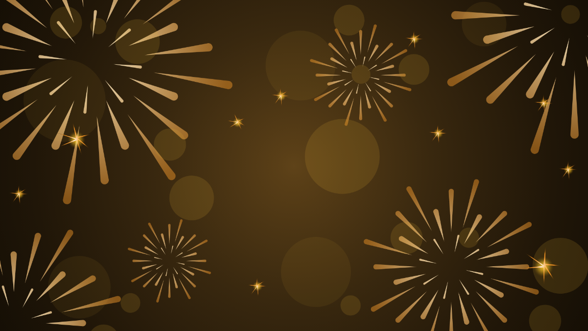 New Year Golden Background Template