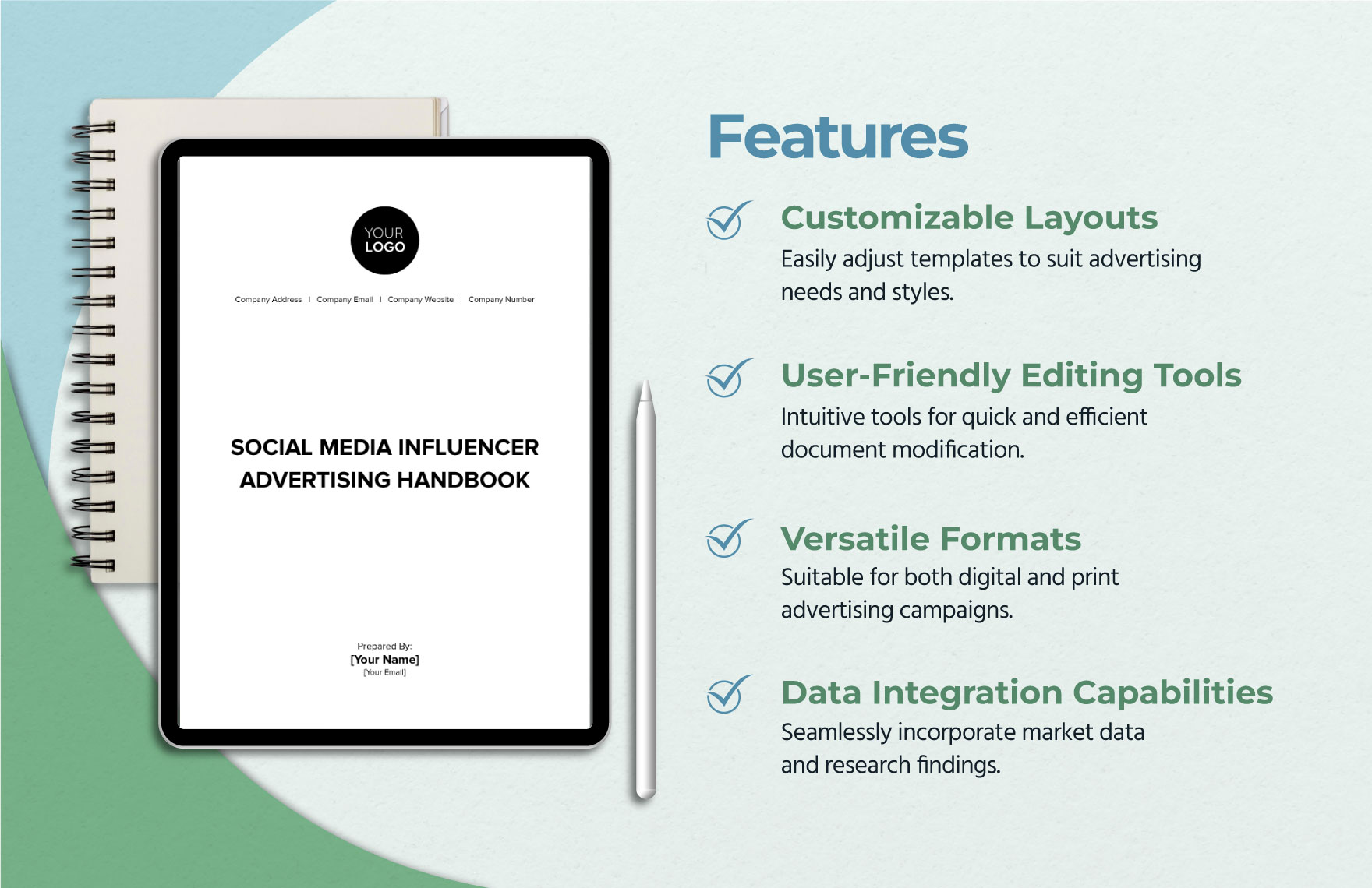 Social Media Influencer Advertising Handbook Template