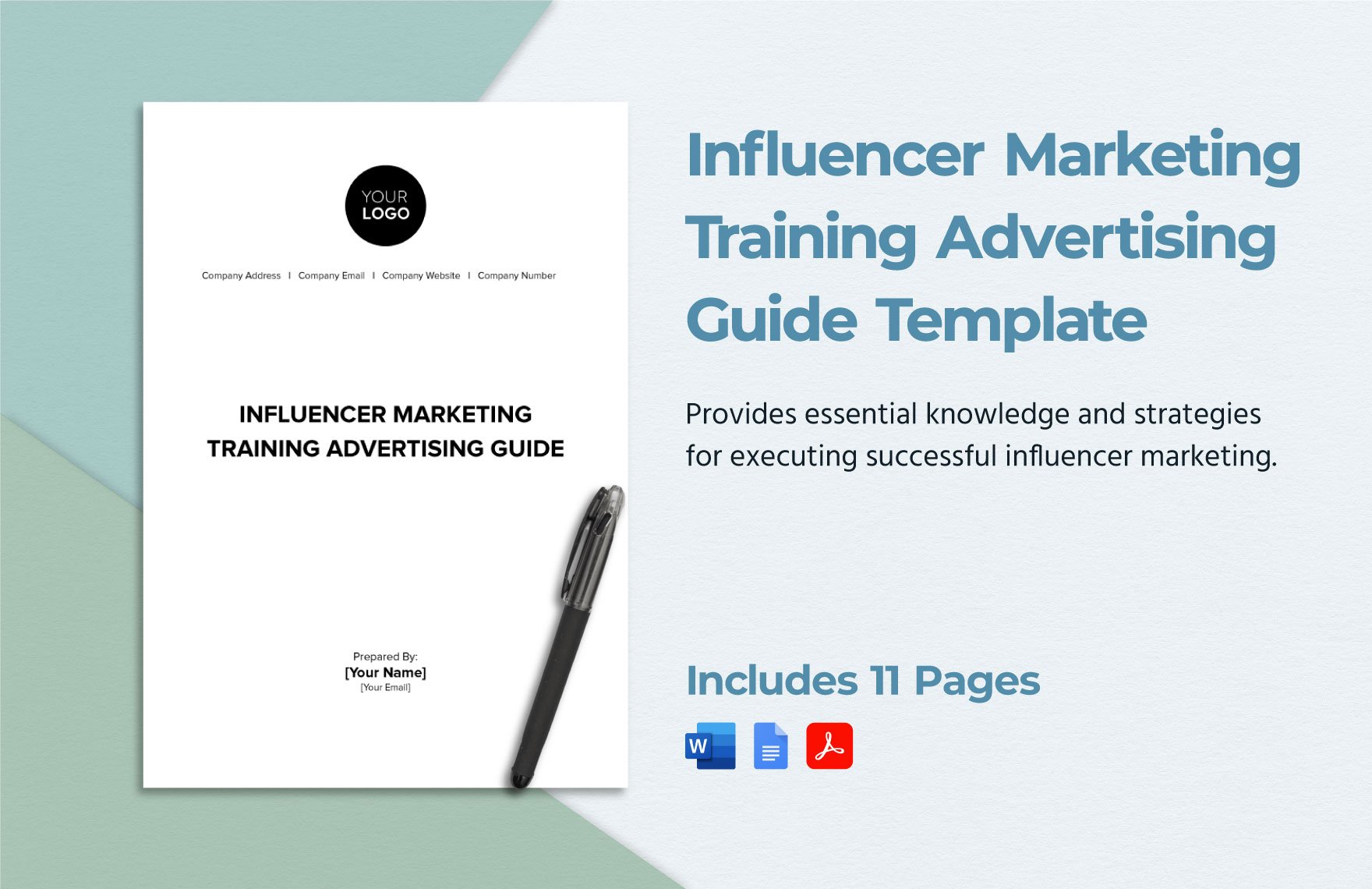 Influencer Marketing Training Advertising Guide Template